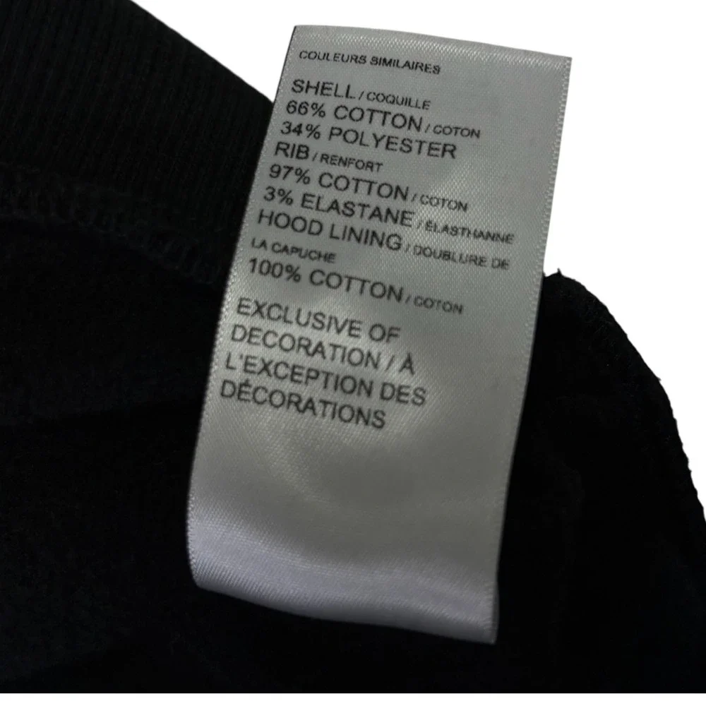 Puma Logo Hoodie Black Pullover‎ Sweatshirt XXL Big Logo Pocket Athletic